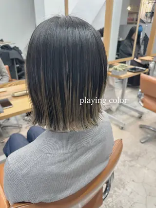 ミディアム 藤本 静香のヘアスタイル