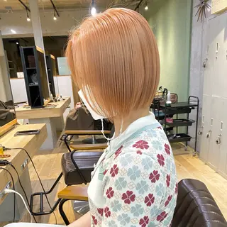 ミディアム ⭐️横浜ブリーチ特化 美容師 堤涼⭐️のヘアスタイル