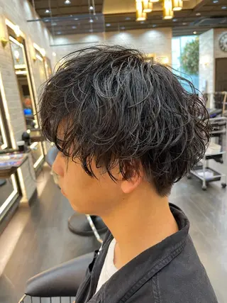 ショート パーマ メンズ メンズパーマ特化/ メッシュ/薫/店長のヘアスタイル