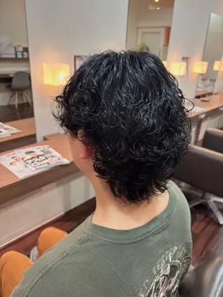 パーマ メンズ 高柳 七音のヘアスタイル