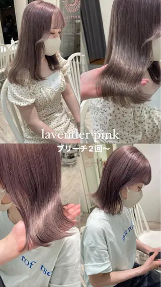 カラー 盛れる顔まわり✨🎀 レイヤー別所好葉のヘアスタイル