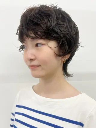 ショート カラー パーマ ボブ/パーマ 🐕‍🦺Nagiのヘアスタイル