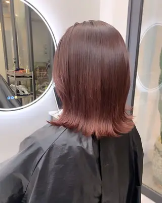 ミディアム カラー leben serikaのヘアスタイル