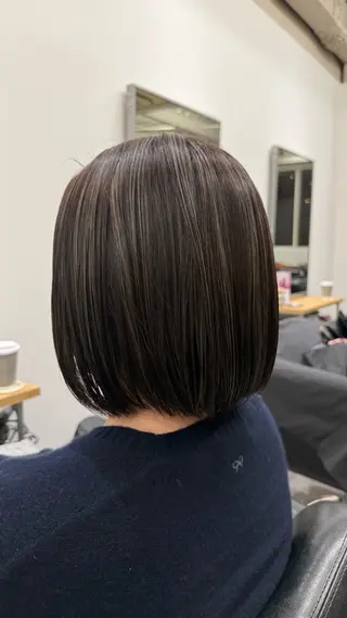 ミディアム バレイヤージュモデル 募集👒ヨンスクのヘアスタイル
