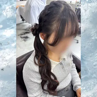 ロング ヘアアレンジ 河原 彩心【練習モデル】のヘアスタイル