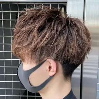 ショート カラー メンズ 【メンズ縮毛矯正】 田中秀斗のヘアスタイル