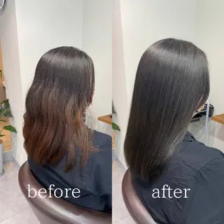 ミディアム ROOM所属・髪質改善・縮毛矯正/ 下村陽平のヘアスタイル