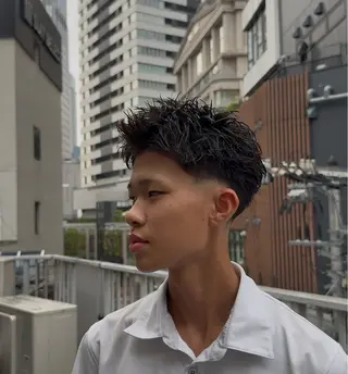 メンズ 岡田/メンズ特化/パ ーマ&ショートのプロのヘアスタイル