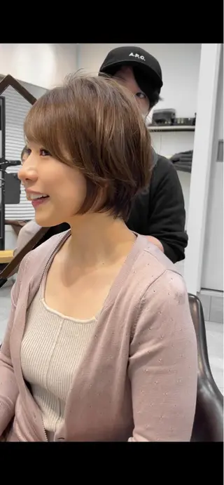 ショート 韓国風レイヤー ショート/犬塚 優介のヘアスタイル