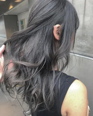 セミロング カラー 北間 寛哉のヘアスタイル