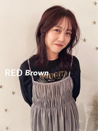 セミロング カラー 市川 千夏のヘアスタイル