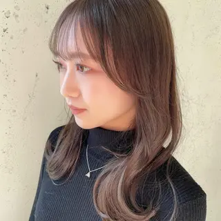 セミロング 江口 さやかのヘアスタイル