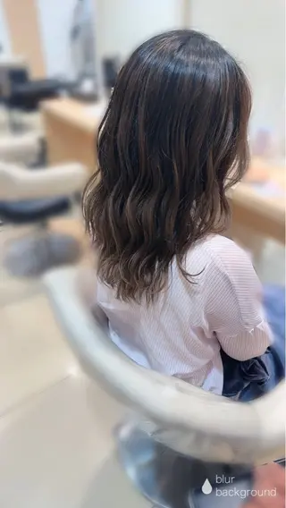セミロング カラー 🌙Ash中目黒 RENAのヘアスタイル