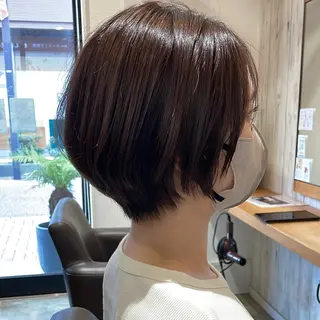 ショート 葵/レイヤーカット/ 韓国風/透明感カラーのヘアスタイル