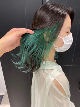 ミディアム カラー ヘアアレンジ 当日予約⭕️ JUNYAのヘアスタイル