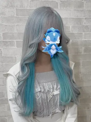 ミディアム カラー 推しカラー💫 ブリーチ💫若菜覚のヘアスタイル