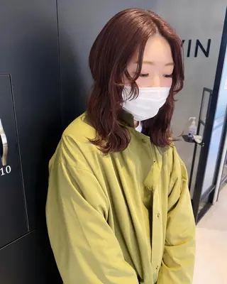 ミディアム カラー マンツーマン半個室 tamuraのヘアスタイル