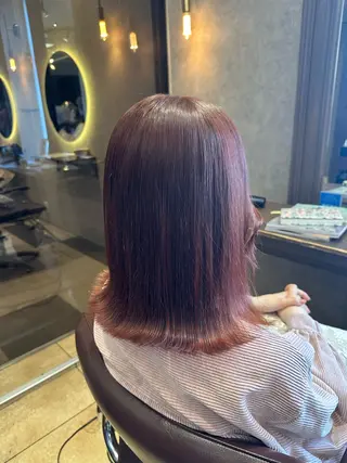 ミディアム salowin 谷本のヘアスタイル