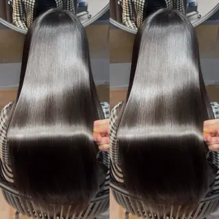 セミロング カラー 髪質改善/美髪矯正 艶髪/Takutoのヘアスタイル