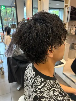 メンズ サカウエ 透明感カラー🫧のヘアスタイル