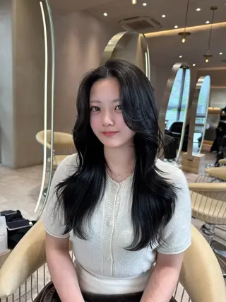 セミロング 韓国ヘア/館林美容室 /髪質改善/涼のヘアスタイル