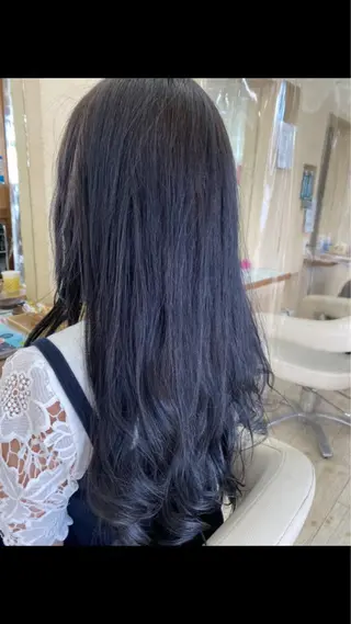 ロング カラー 松澤 勇輝のヘアスタイル