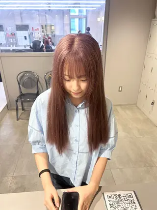 カラー 透明感ベージュ🤎 ナチュラルレイヤーのヘアスタイル