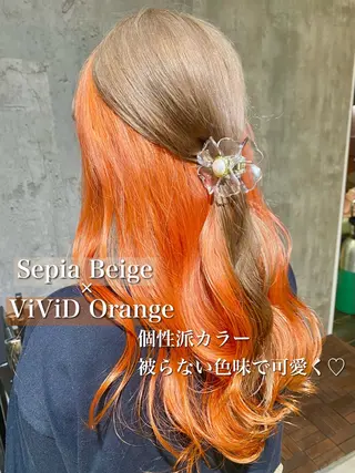 カラー 柴垣 万希のヘアスタイル