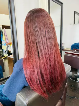 ロング カラー 阿久津 泰幸のヘアスタイル