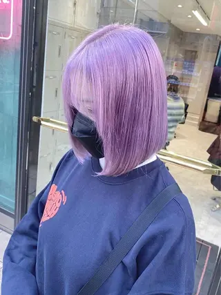 ロング カラー パーマ ヘアアレンジ メンズ キッズ ネイル マツエク・マツパ アイブロウ 🐺ウルフ×ハイトー ン🖤Yukinoのヘアスタイル