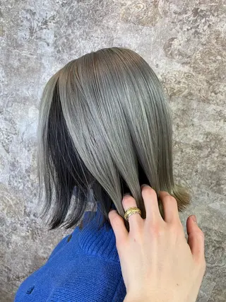 ミディアム カラー ウエチ シオミ 金沢文庫のヘアスタイル