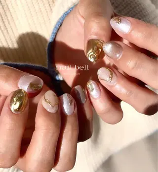 ネイル 大人可愛いネイル🎗 Hinaのネイルデザイン