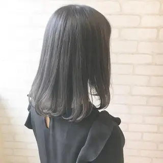 セミロング カラー ヘアアレンジ ✨艶髪✨透明感✨ 山内大樹のヘアスタイル
