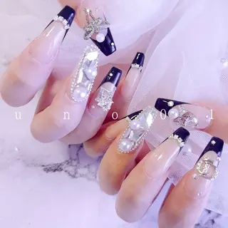 ネイル 梅田🦄中崎町🩵 u n o 0 1のネイルデザイン