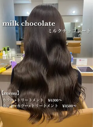 セミロング カラー プル艶職人/ にしものヘアスタイル