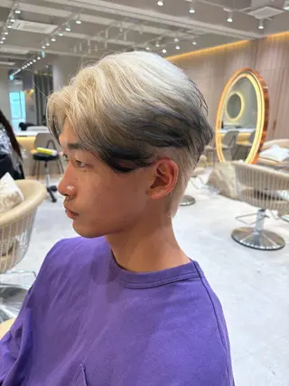 メンズ ブリーチ🌟リタッチ 🎠KANON🎡のヘアスタイル
