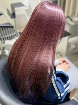 ロング カラー 韓国風ハッシュカット 似合わせレイヤー池袋のヘアスタイル