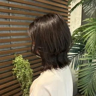 ミディアム 秋山 達乃進のヘアスタイル