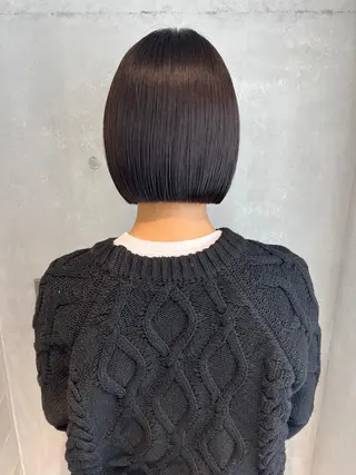 ショート masa/ボブ特化/ ぷつっとボブのヘアスタイル