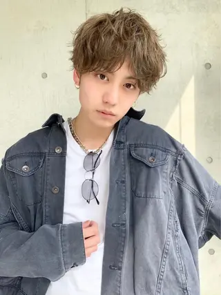 メンズ 💗🤍透明感カラー 🤍💗kanonのヘアスタイル
