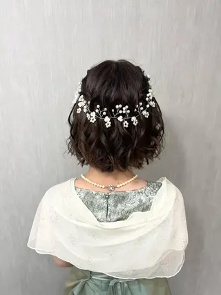 ショート ヘアアレンジ ヘアセット専門店 Rのヘアスタイル