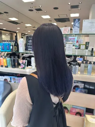 ロング カラー クロスパーマ/うる艶 カラー/Kurumiのヘアスタイル