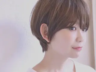ショート カラー パーマ 小顔ショート✁ ⁂Yukari⁂のヘアスタイル