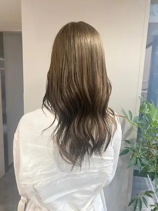 セミロング カラー ヘアアレンジ ボブ /ニュアンス/ satomi🧸💖のヘアスタイル