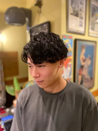 ショート メンズ 💈メンズカット 中野💈志賀 隼樹のヘアスタイル