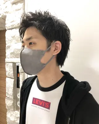 ヘアアレンジ メンズ ainico+所属・メンズ特化✂️栗原 侑也のヘアスタイル