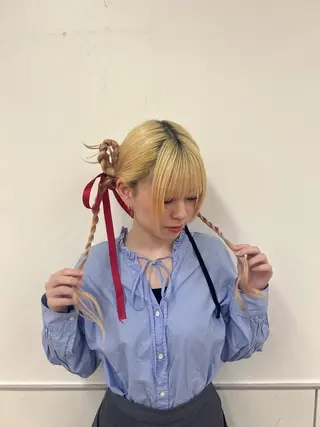 ロング ヘアアレンジ 梅田茶屋町ヘアセット 🎀RIONA🎀のヘアスタイル