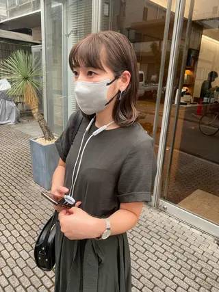 ミディアム カラー Paddle所属・似合わせレイヤー/ ニュアンスパーマ高倉のヘアスタイル