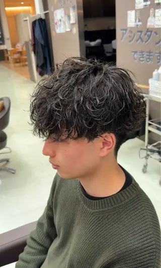 ショート パーマ 小芝涼介/レイヤー /メンズパーマ✂️のヘアスタイル