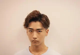 ミディアム パーマ メンズ 前田賢生 ご新規様はNGのヘアスタイル
